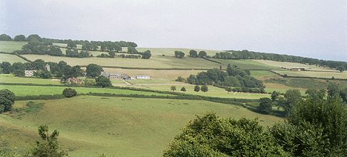 Church Farm from
						Plumphill